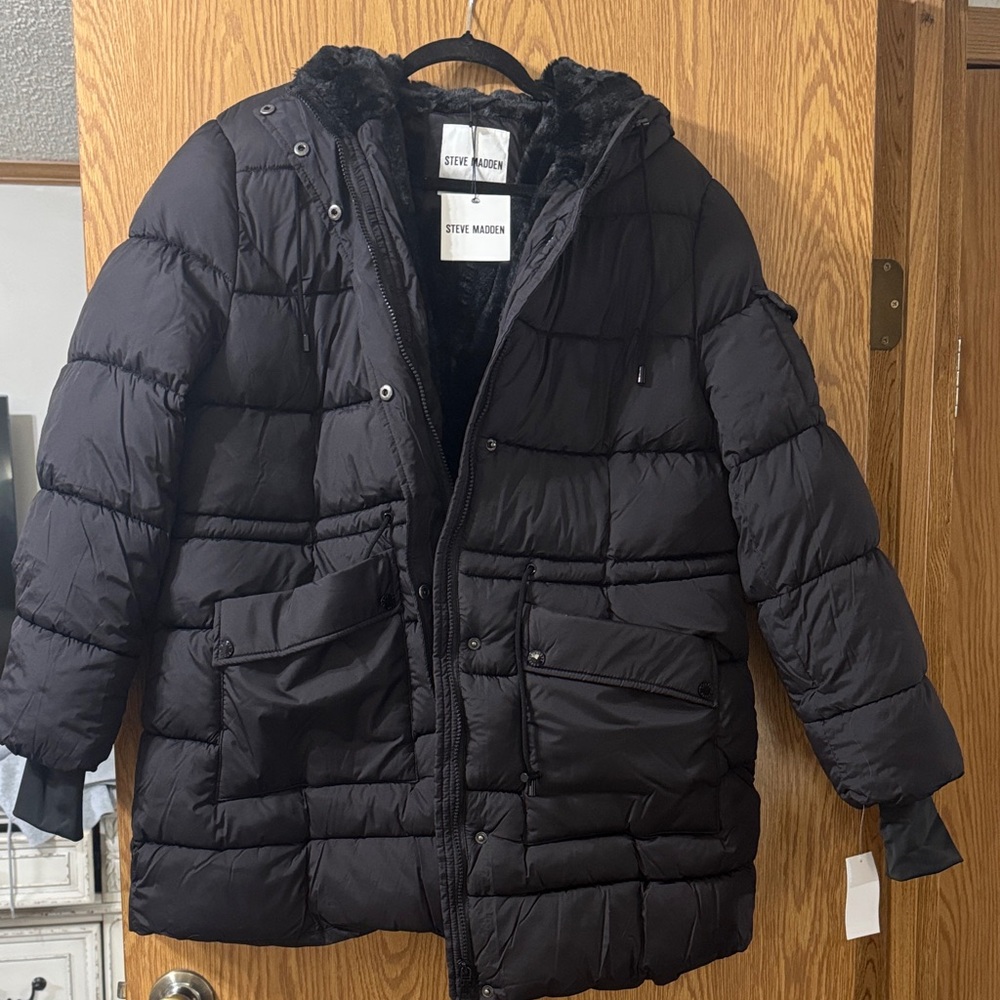 Women’s XL Steve Madden Black Puffer Jacket